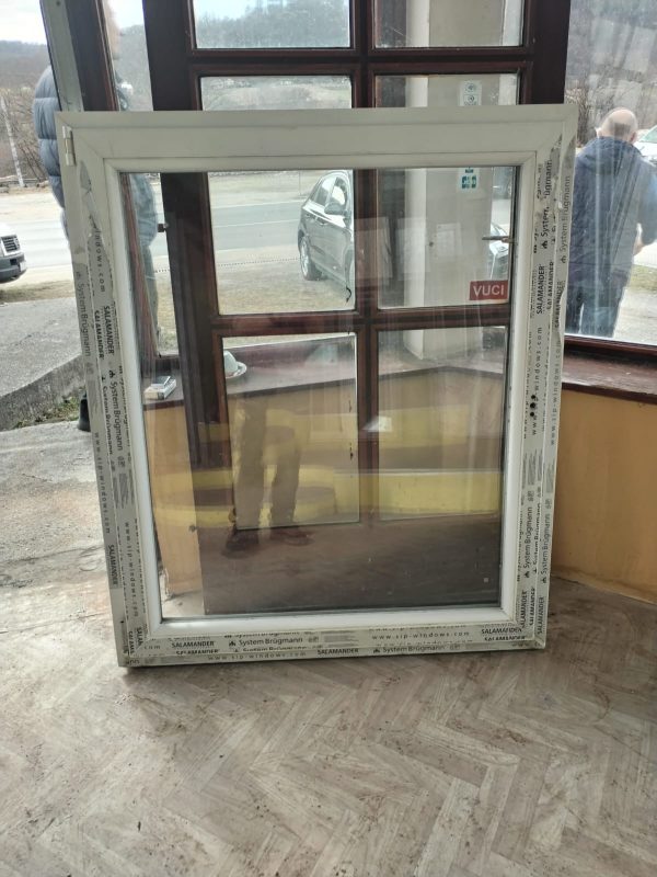 PVC PROZOR – 115 x 135 cm – JEDNOKRILNI – LIJEVO OTVARANJE