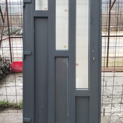 PVC ULAZNA VRATA – 100×215 cm – JEDNOKRILNA – LIJEVO OTVARANJE