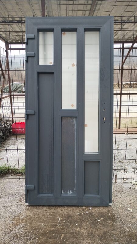 PVC ULAZNA VRATA – 100×215 cm – JEDNOKRILNA – LIJEVO OTVARANJE