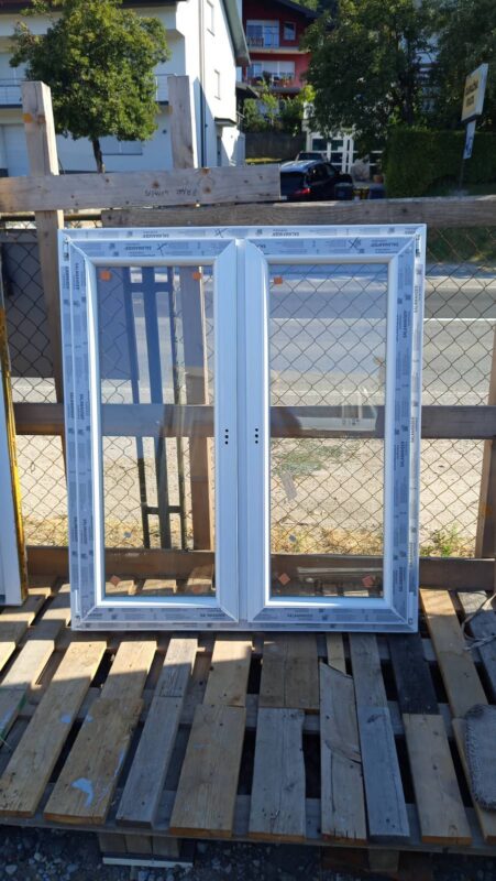 PVC PROZOR – 125 x 142 cm – DVOKRILNI SA STUPOM