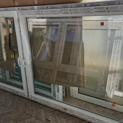PVC PROZOR – 293 x 132 cm – DVOKRILNI SA STUPOM