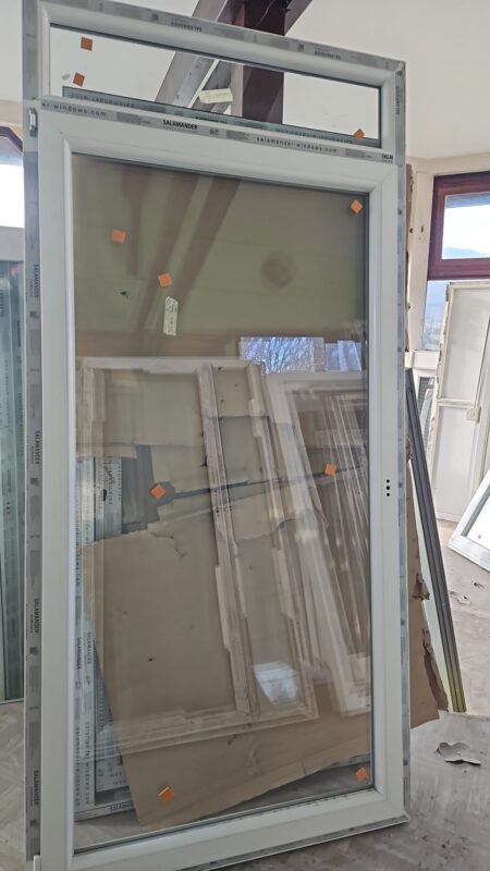 PVC BALKONSKA VRATA -115×242,5 cm- JEDNOKRILNA +FIX GORE – LIJEVO OTVARANJE