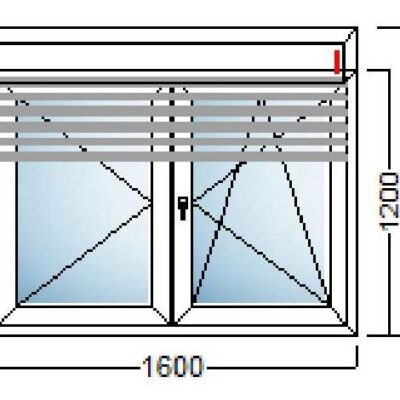 PVC PROZOR 160×120 ALU ROLETA  -KOMMERLING 70 AD