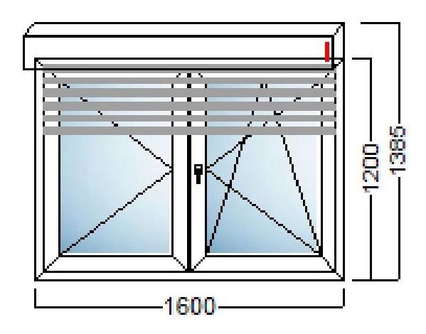 PVC PROZOR 160×120 PVC ROLETA – KOMMERLING 70 AD