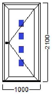 ULAZNA VRATA 100×210-SALAMANDER–NJEMAČKA KVALITETA