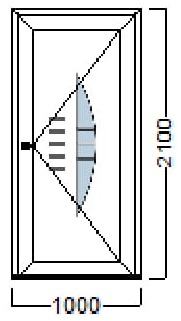 ULAZNA VRATA 100×210-SALAMANDER–NJEMAČKA KVALITETA