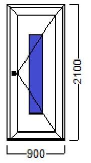ULAZNA VRATA 90×210-SALAMANDER–NJEMAČKA KVALITETA
